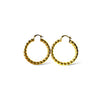 Gold Large Hoops Waterproof Earrings