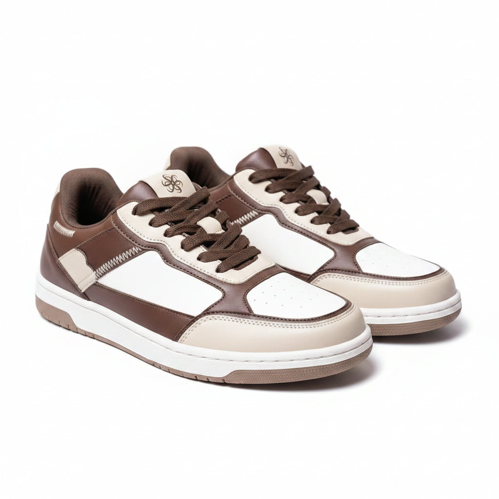 BOUGIE Originals Mocha  Cream Premium Sneakers for Men | Designed for Comfort & Style | Lightweight Minimal Sneakers