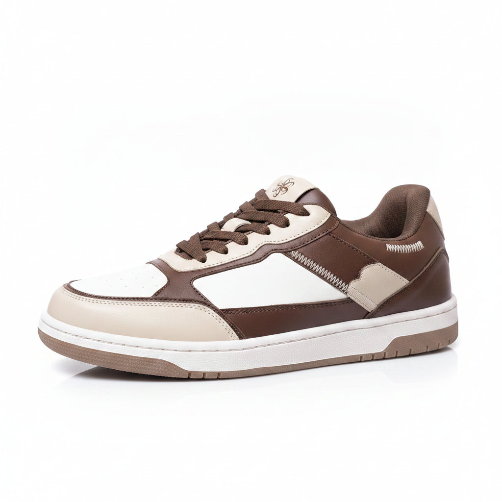 BOUGIE Originals Mocha  Cream Premium Sneakers for Men | Designed for Comfort & Style | Lightweight Minimal Sneakers