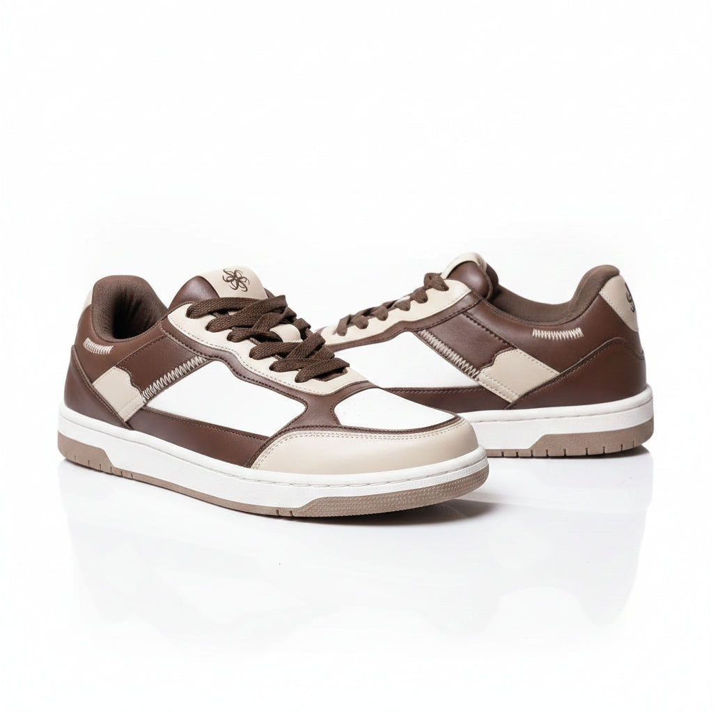 BOUGIE Originals Mocha  Cream Premium Sneakers for Men | Designed for Comfort & Style | Lightweight Minimal Sneakers