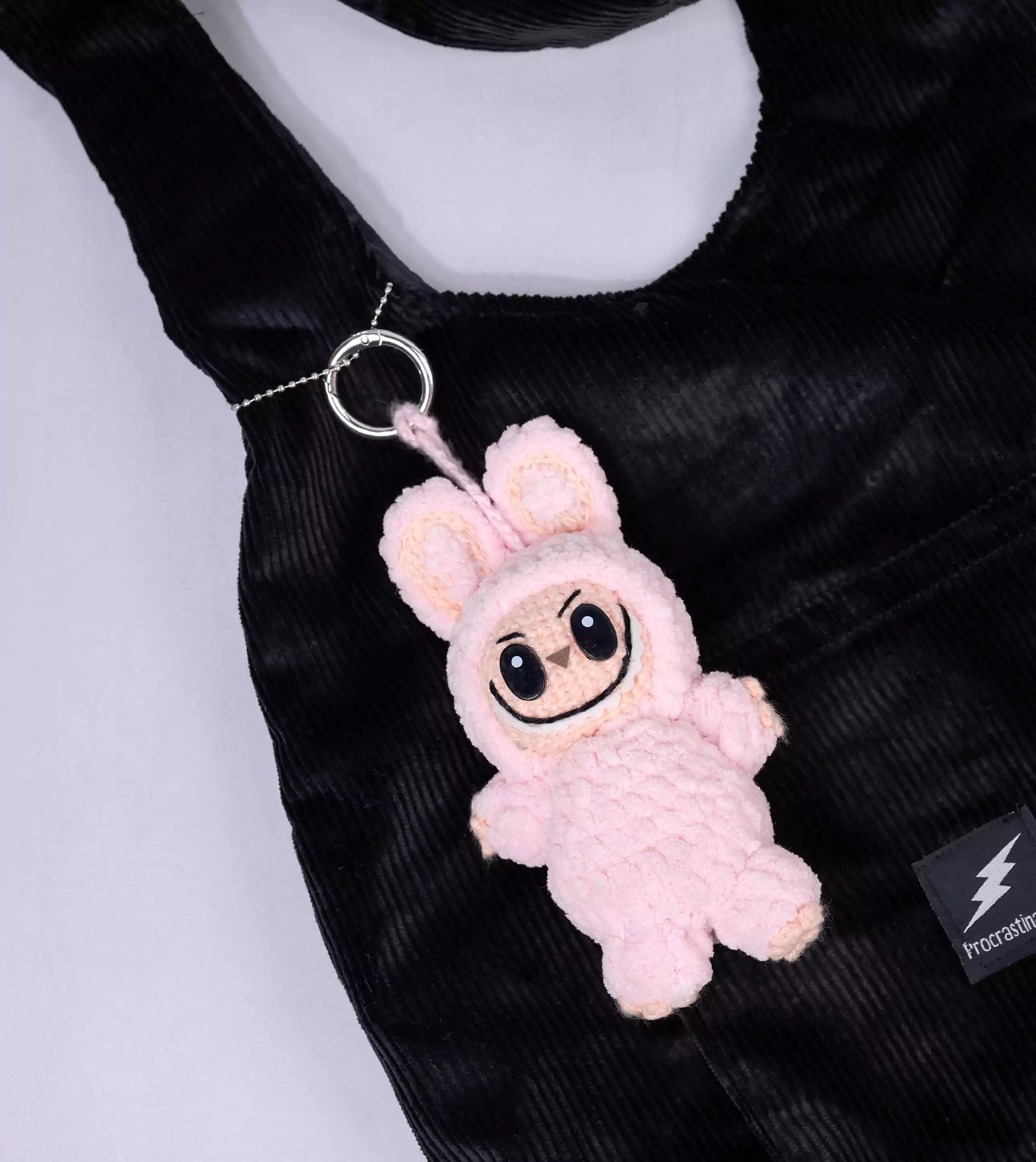 Crochet Labubu Doll - Lychee Berry