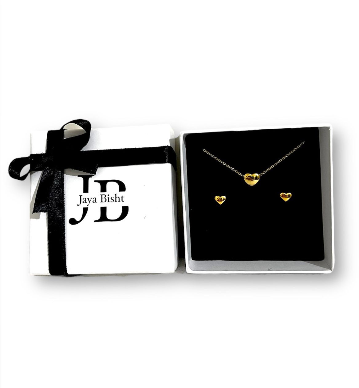 Minimal Hearts  Jewelry Set