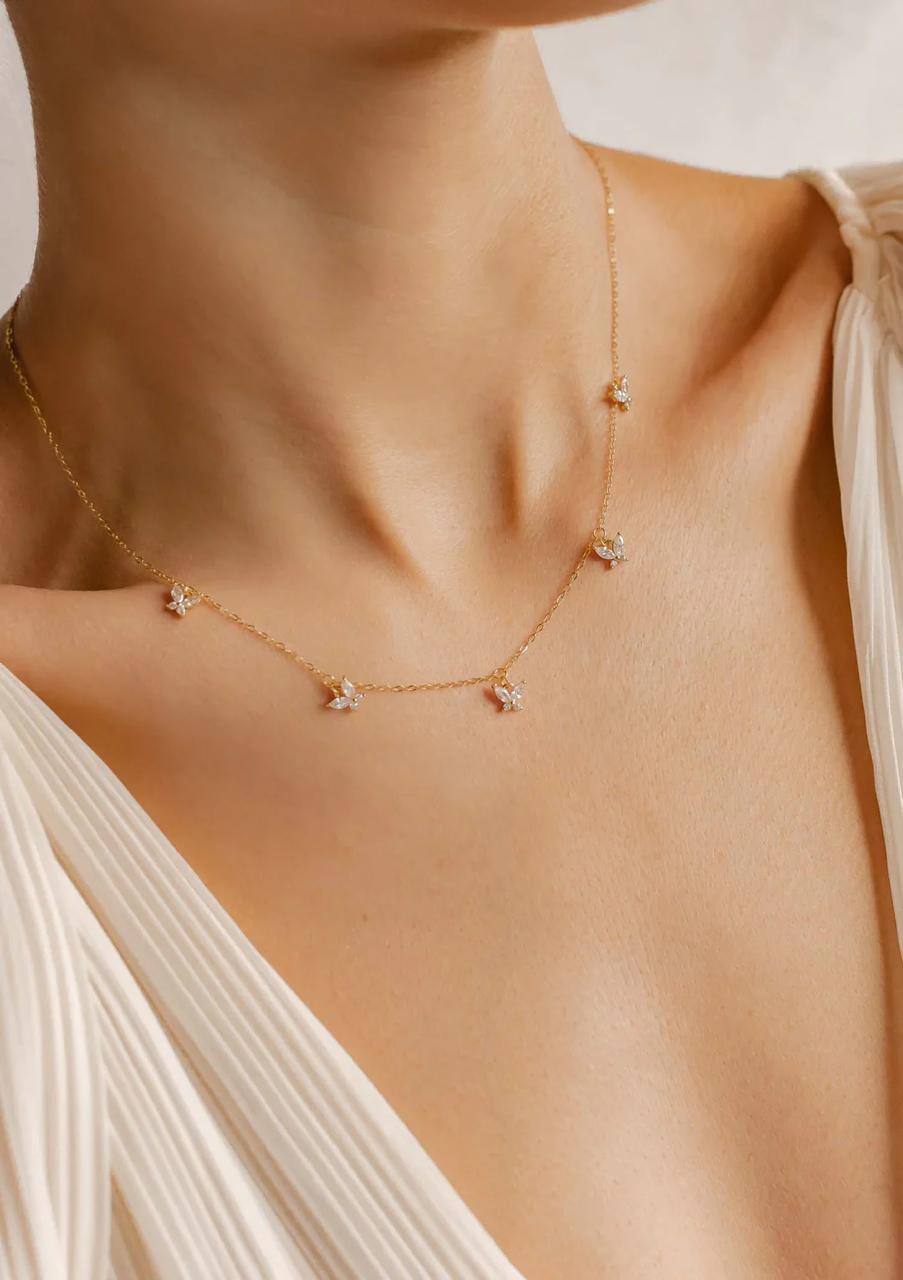 Minimal Butterfly Necklace