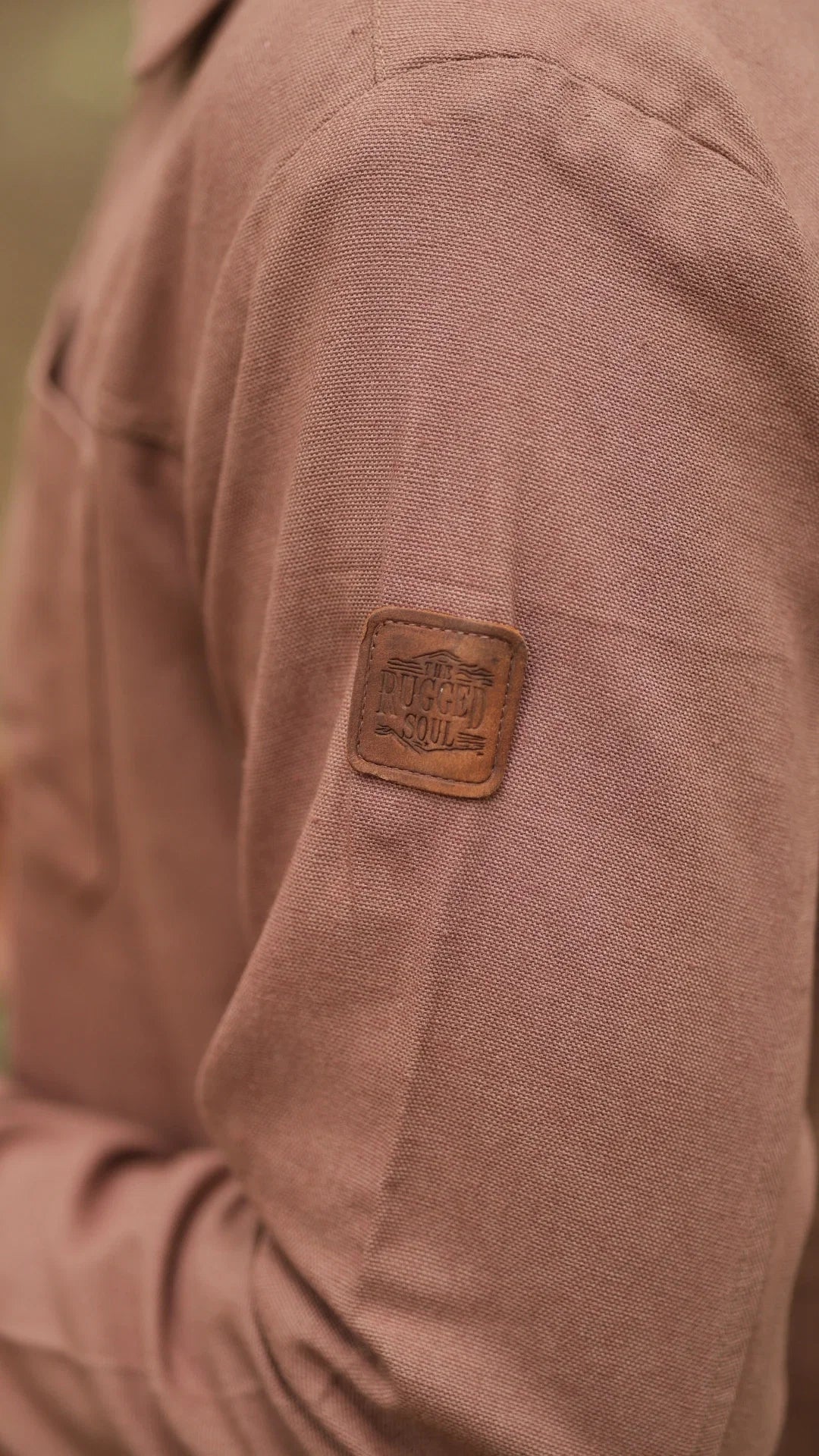 Men's Cotton Canvas Jacket - Cedar Brown
