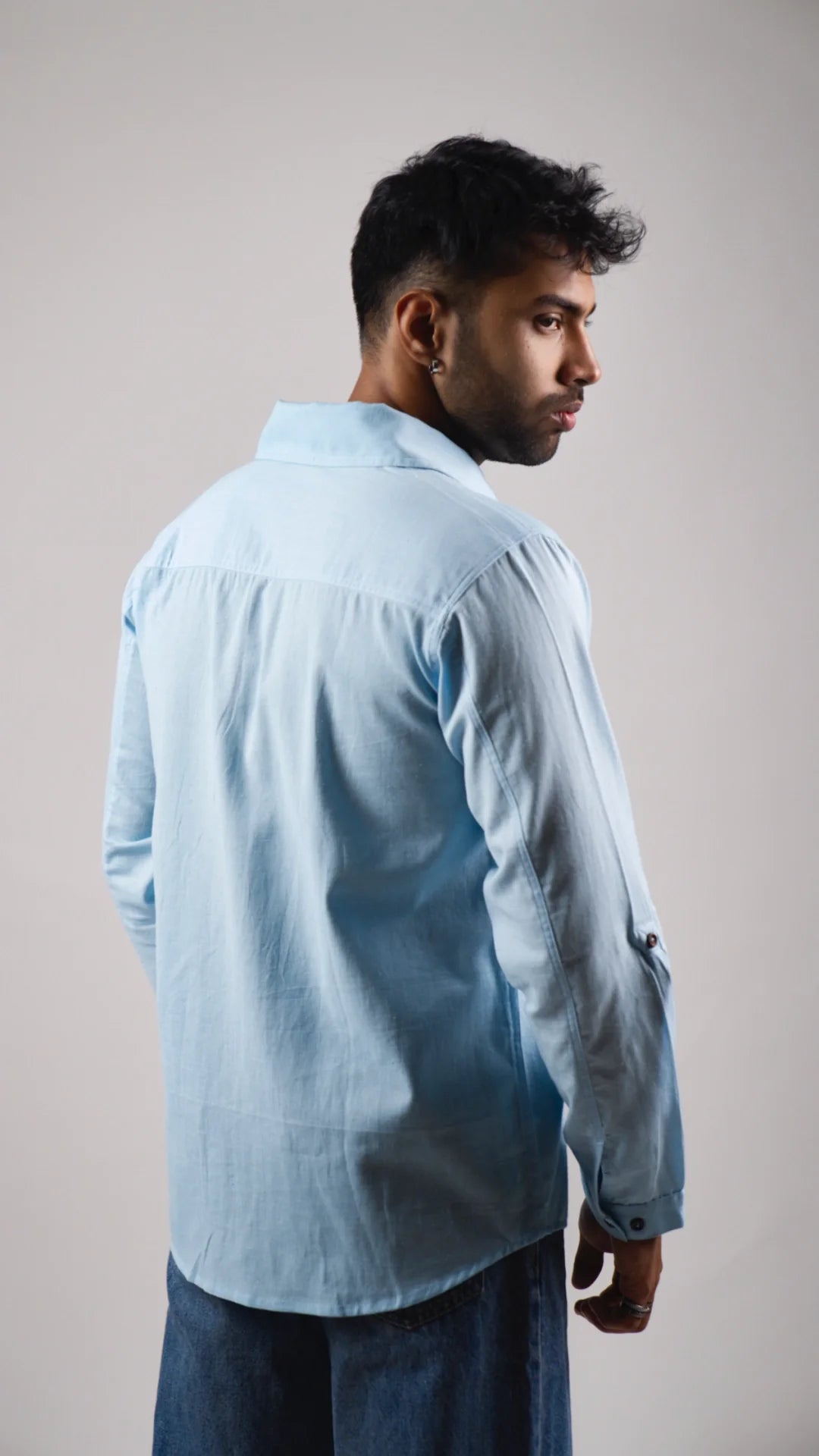 male model back view