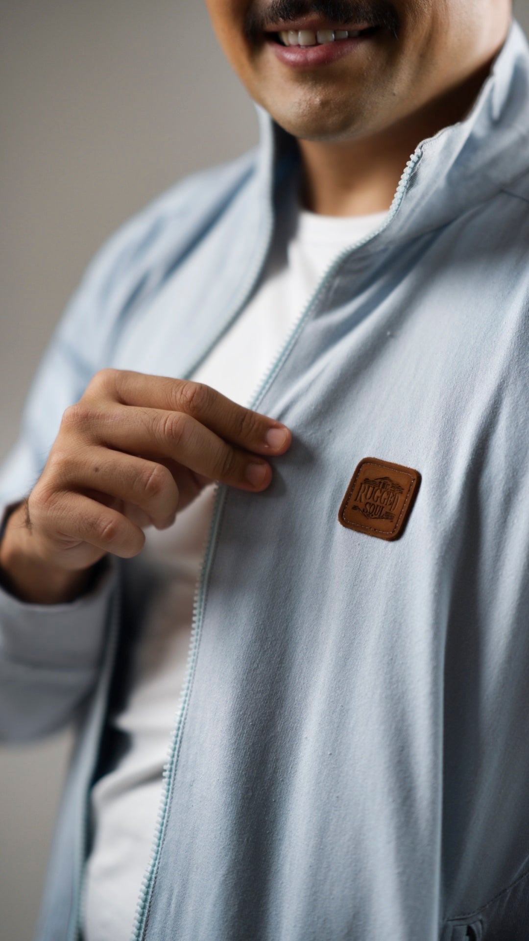 Men's Cotton Twill Jacket - Azure Sky