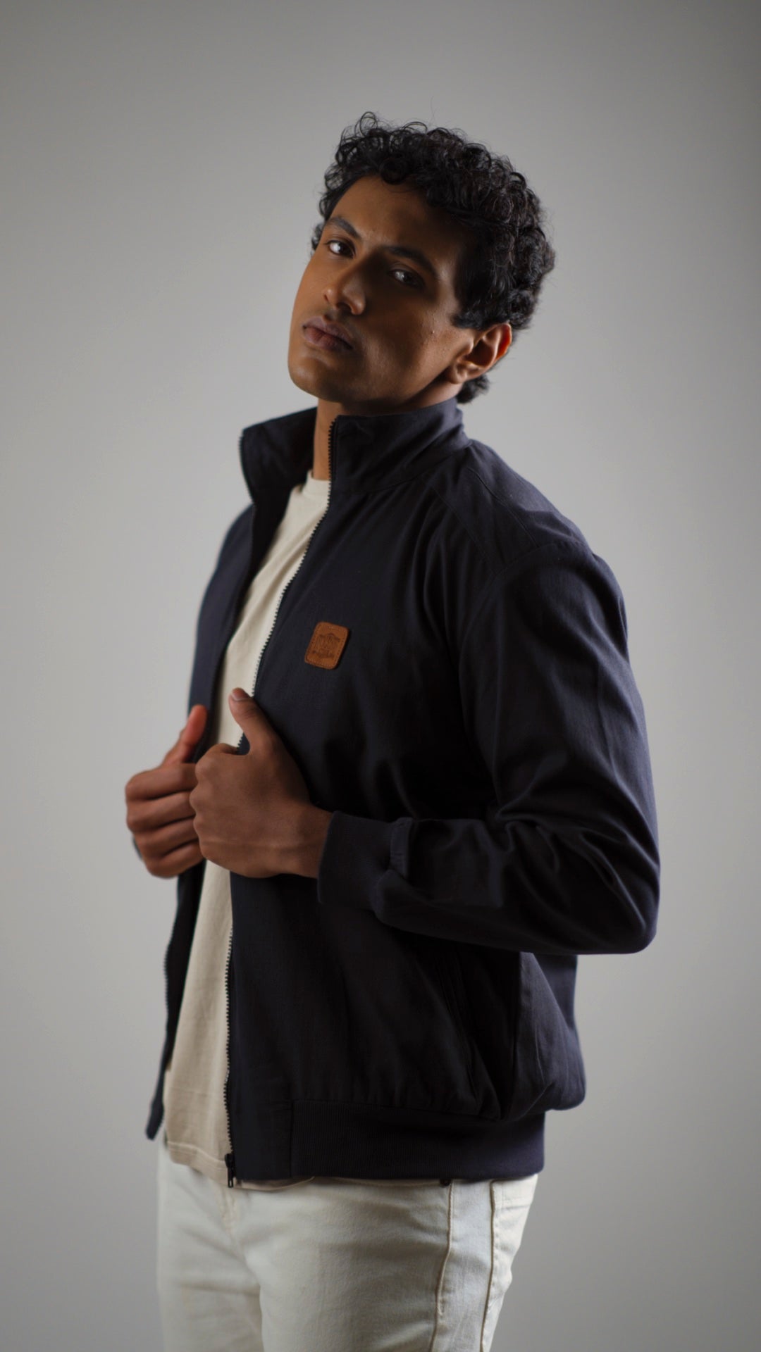 Men's Cotton Twill Jacket - Midnight Navy