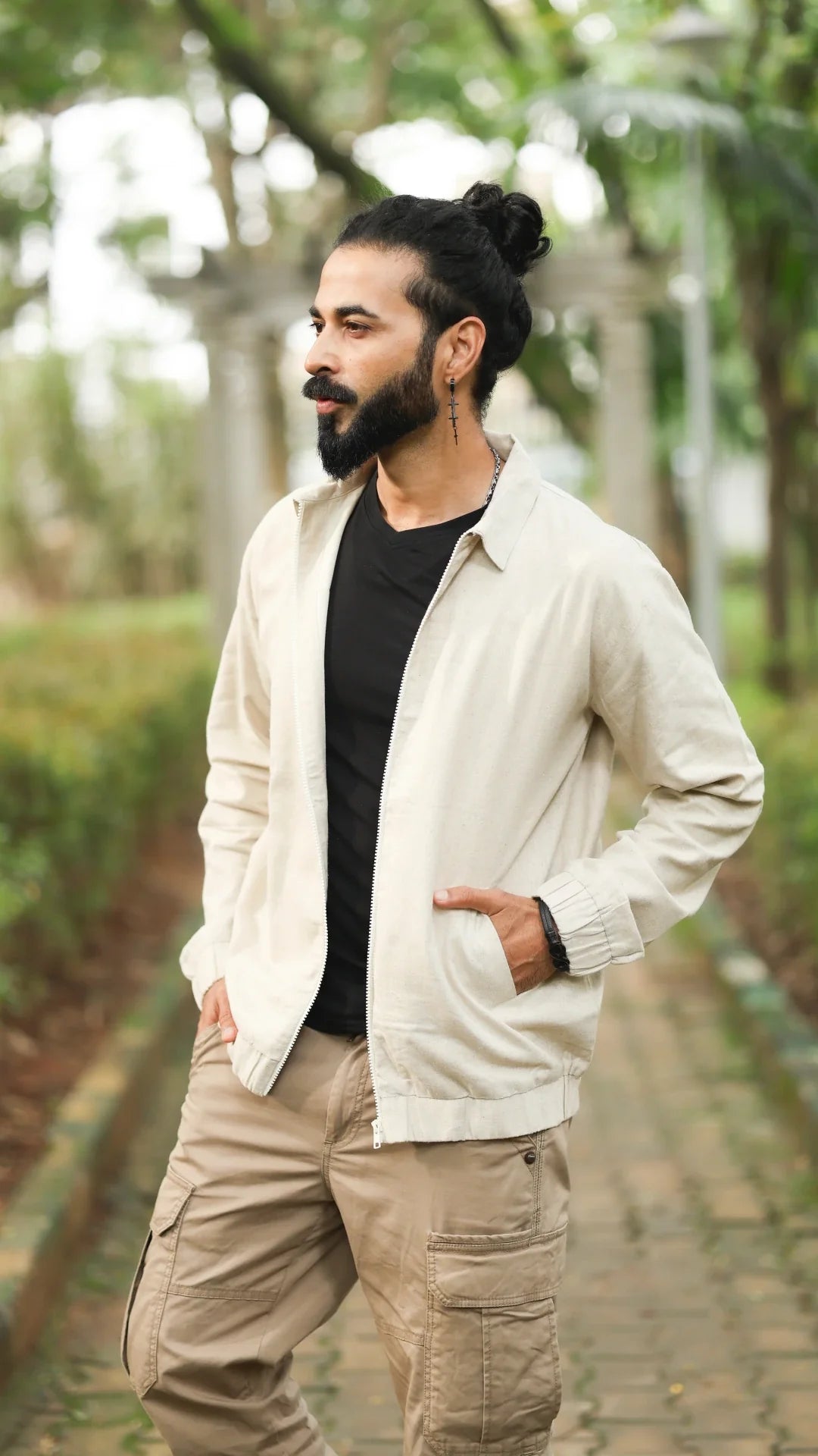 Men's Hemp Bomber Jacket