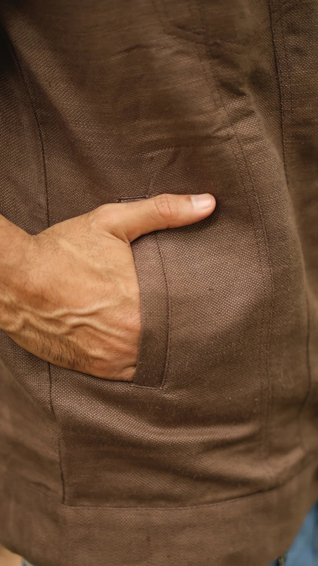 Men's Hemp Trucker - Mahogany Brown