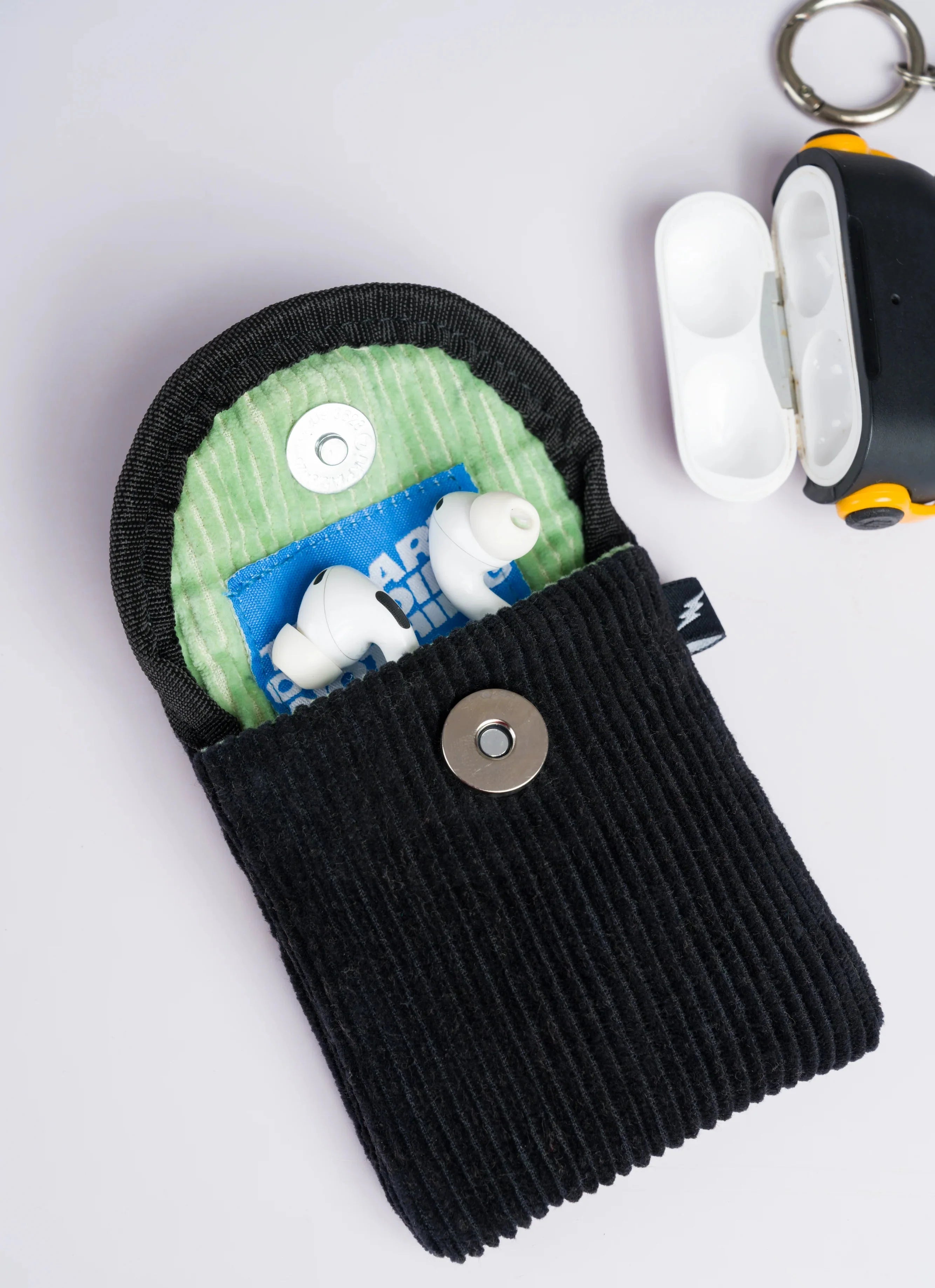 Corduroy Clip-On Earpod Pouch