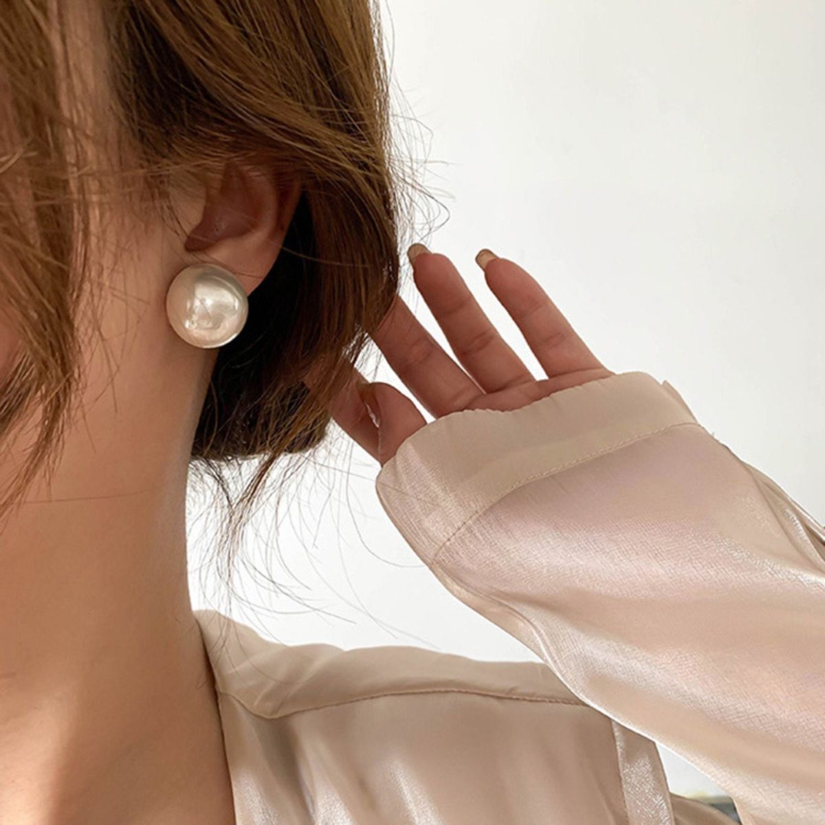 Big Pearl Waterproof Earrings
