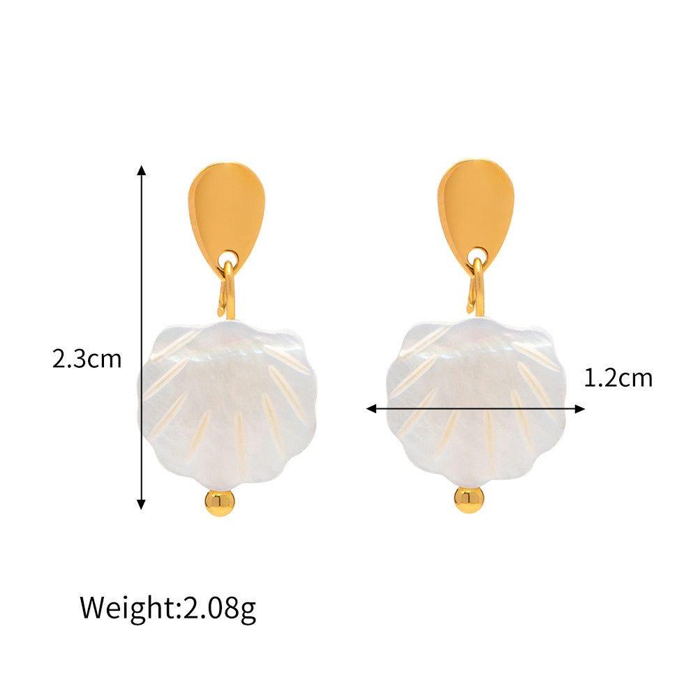 Tiny Sea Shell Earrings