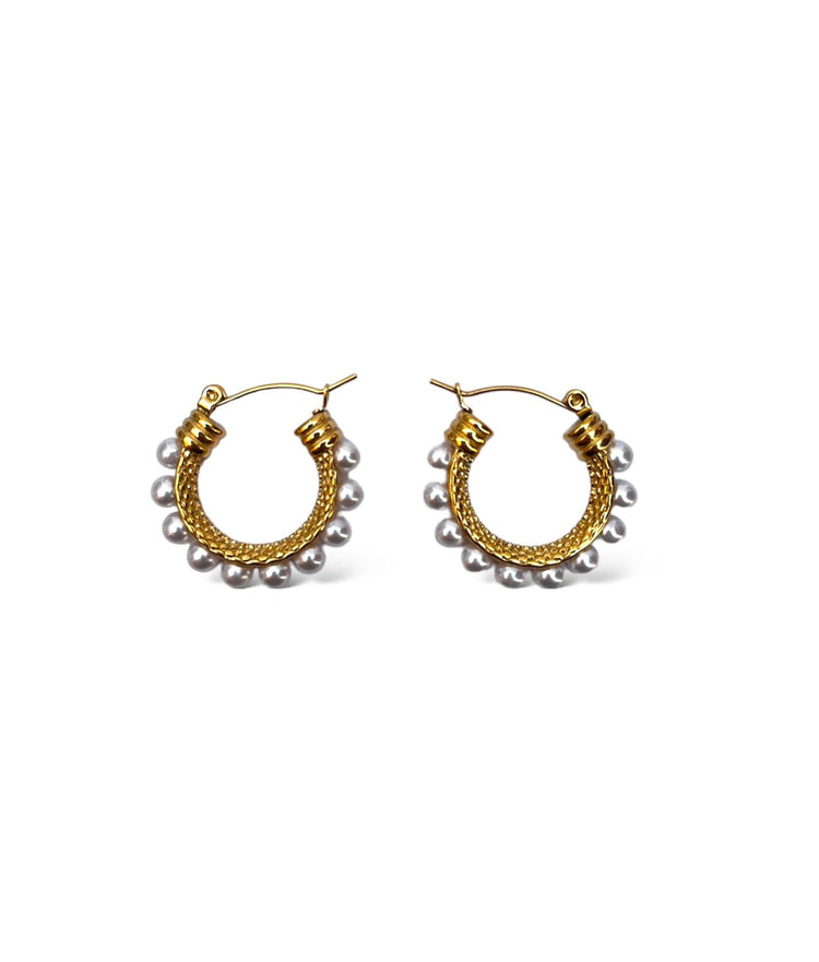 Pearl Hoops