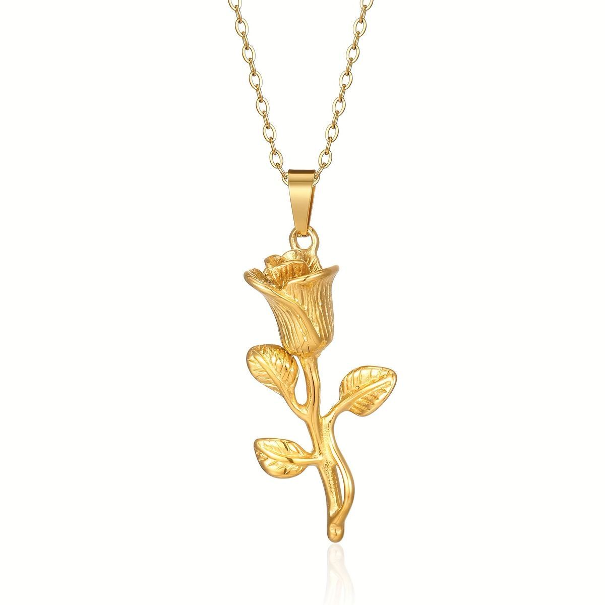 Rose Pendant  Necklace