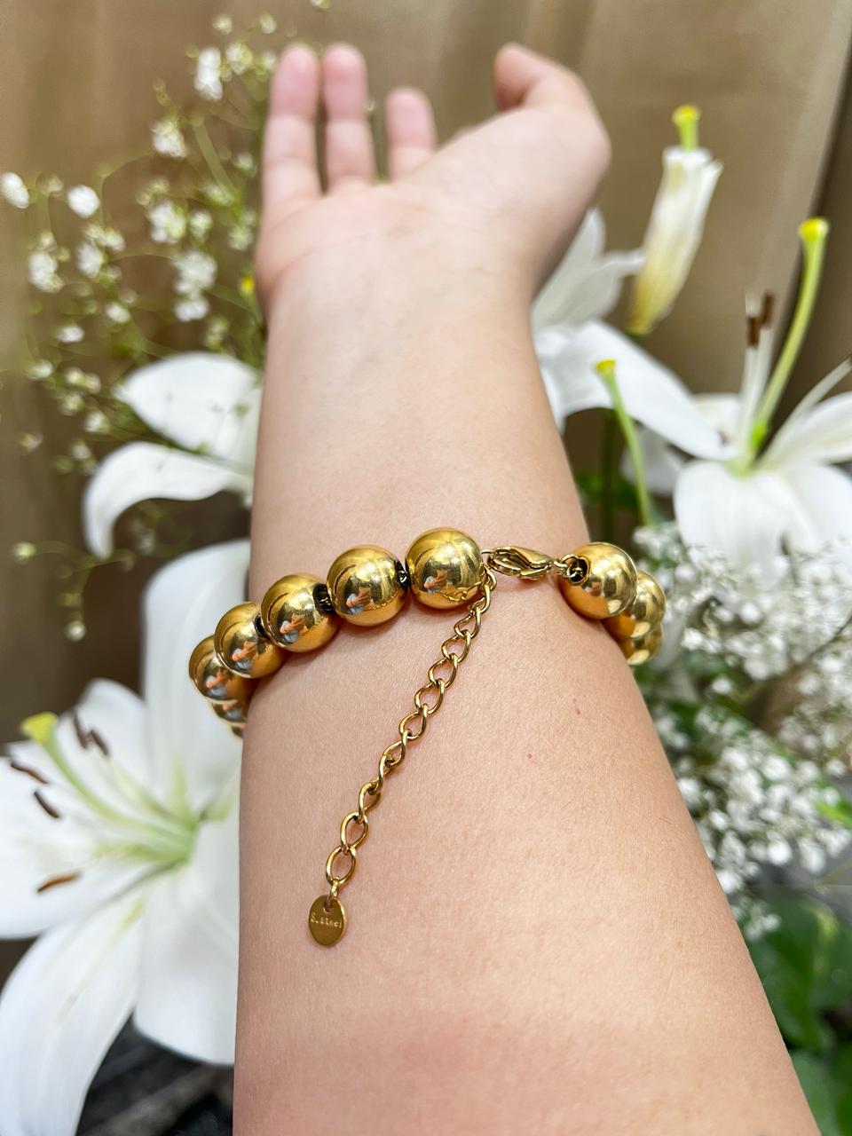 Jaya Bisht Signature Chunky Breads Waterproof  Bracelet