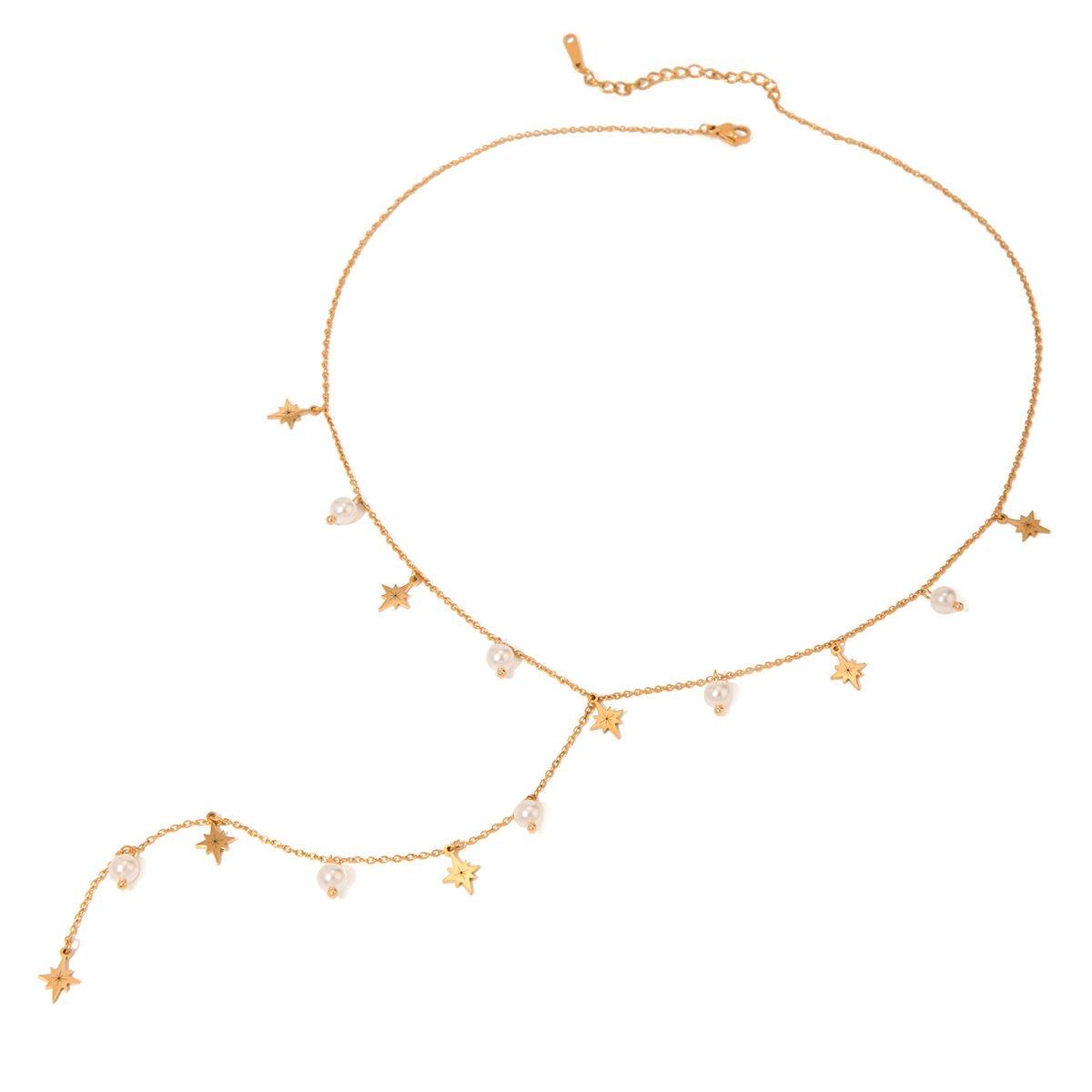 Pearl Tassels Drop Necklace