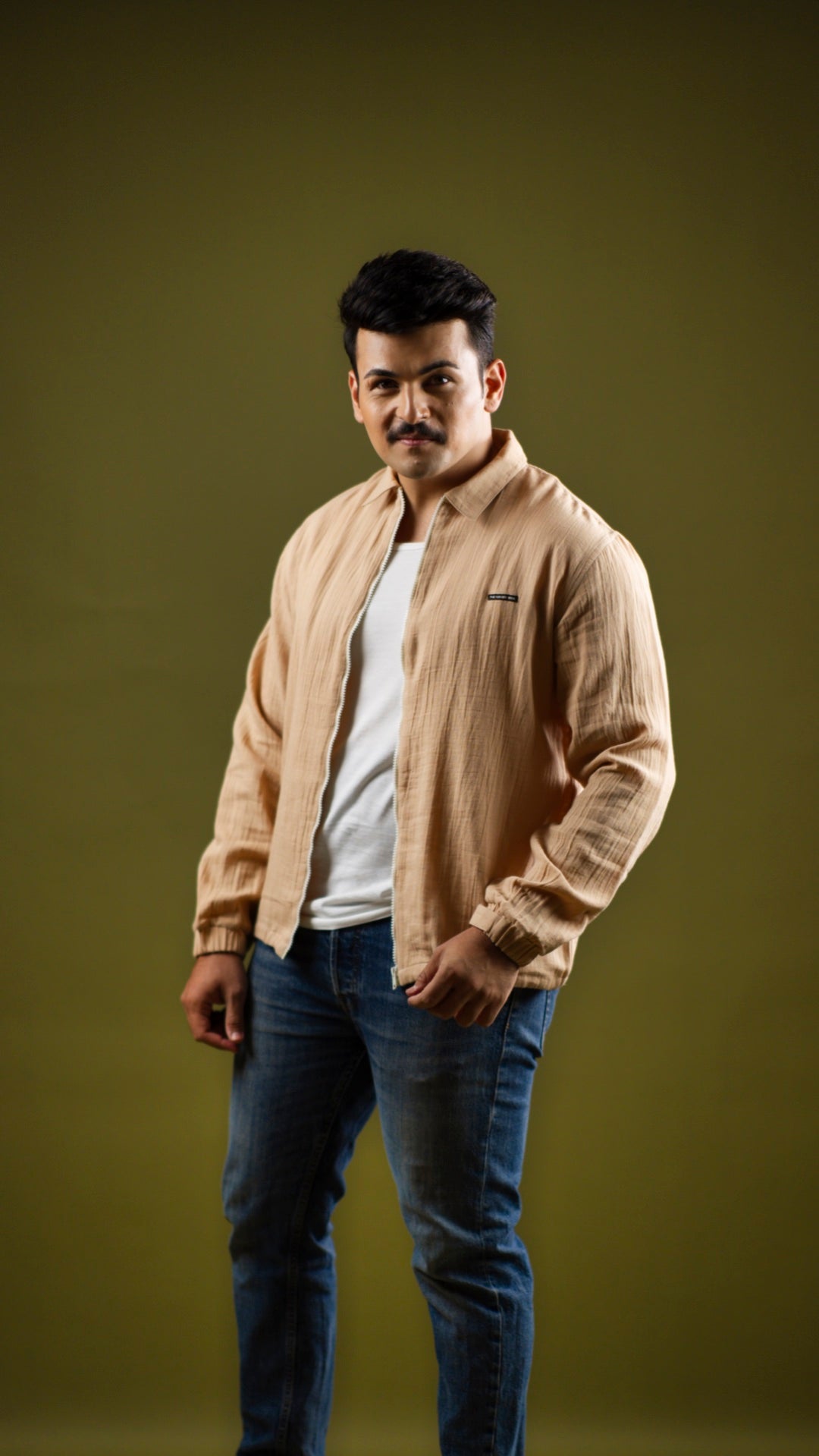 Unisex Lightweight Jacket - Almond Cream