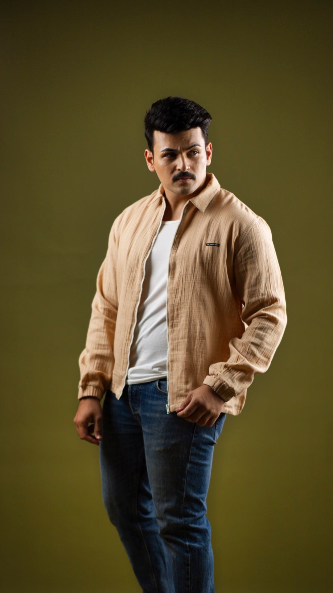 Unisex Lightweight Jacket - Almond Cream
