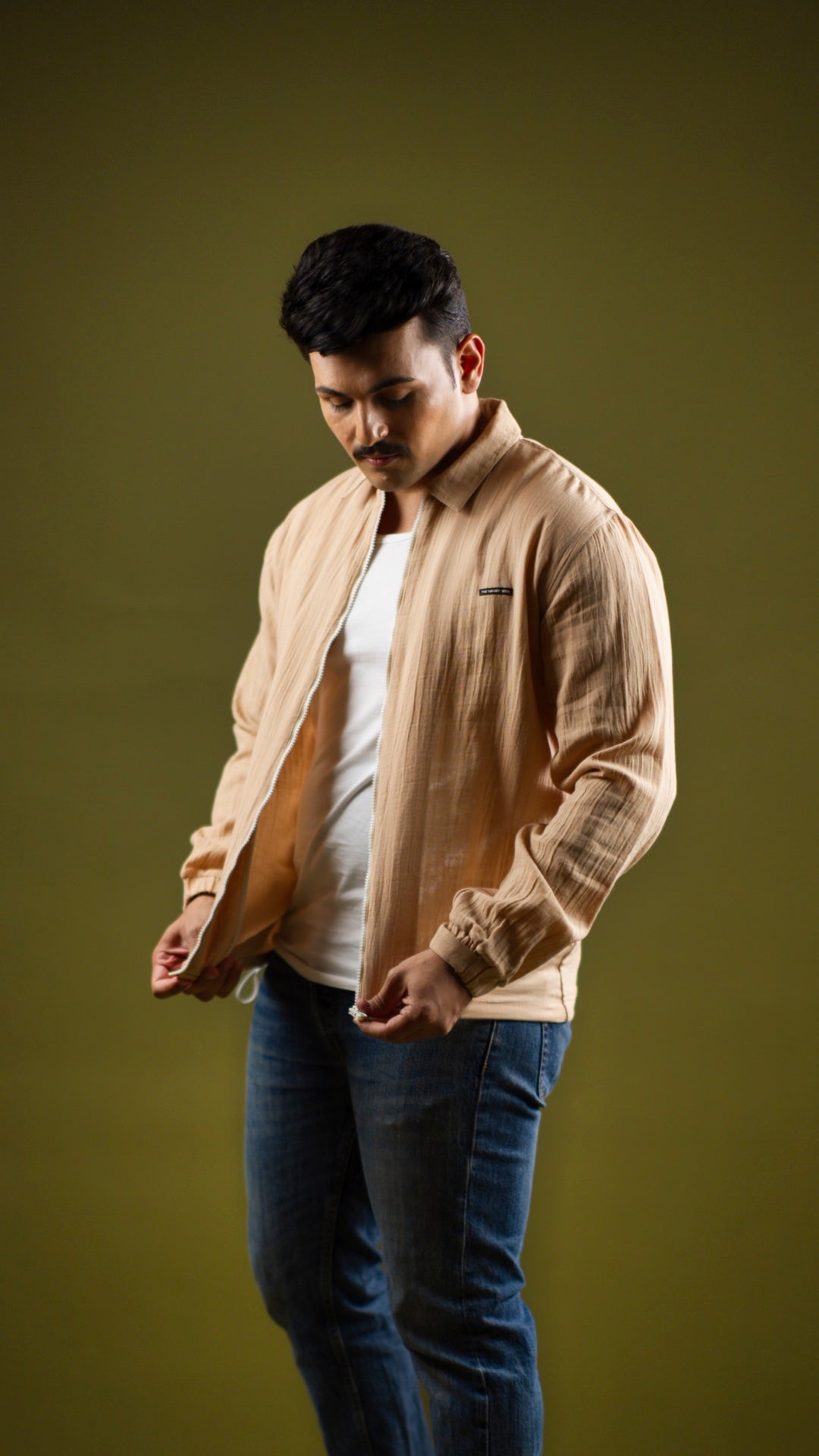Unisex Lightweight Jacket - Almond Cream