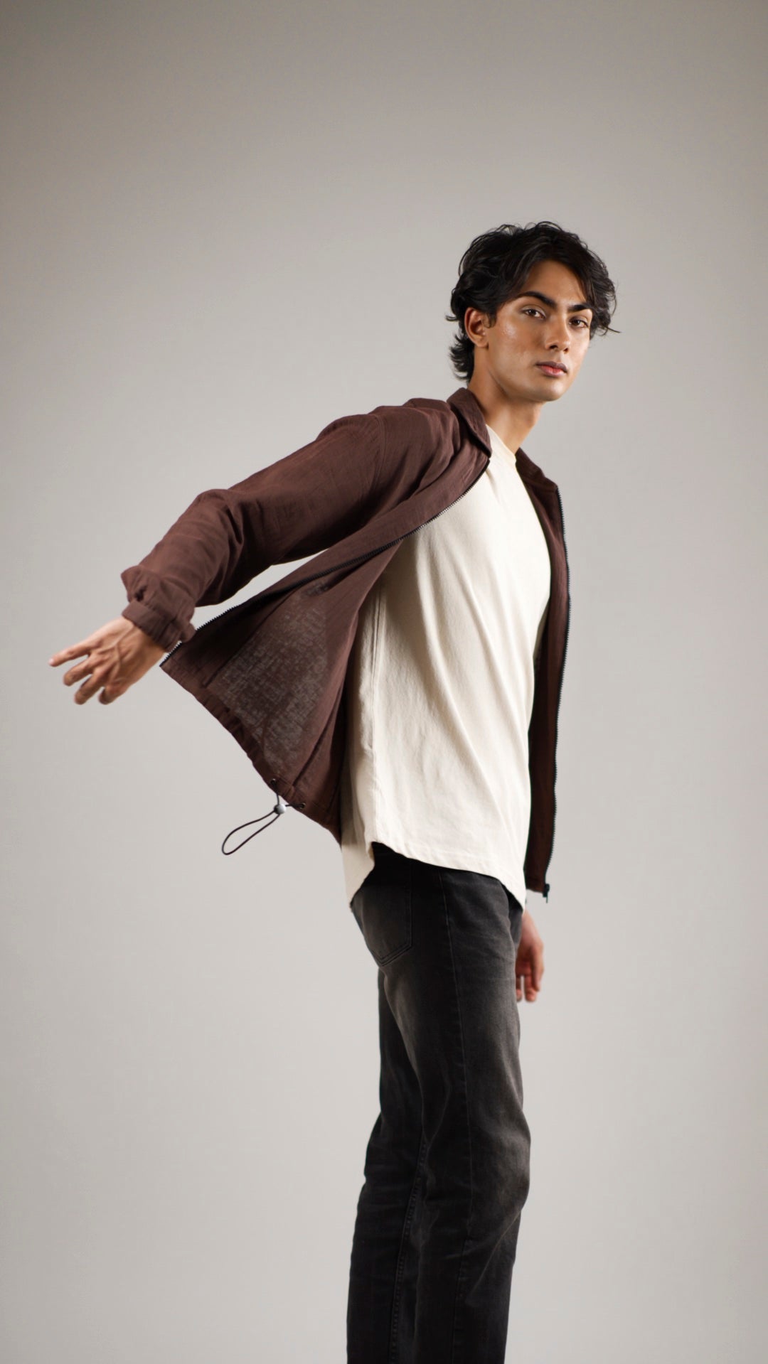 Unisex Lightweight Jacket - Walnut Brown
