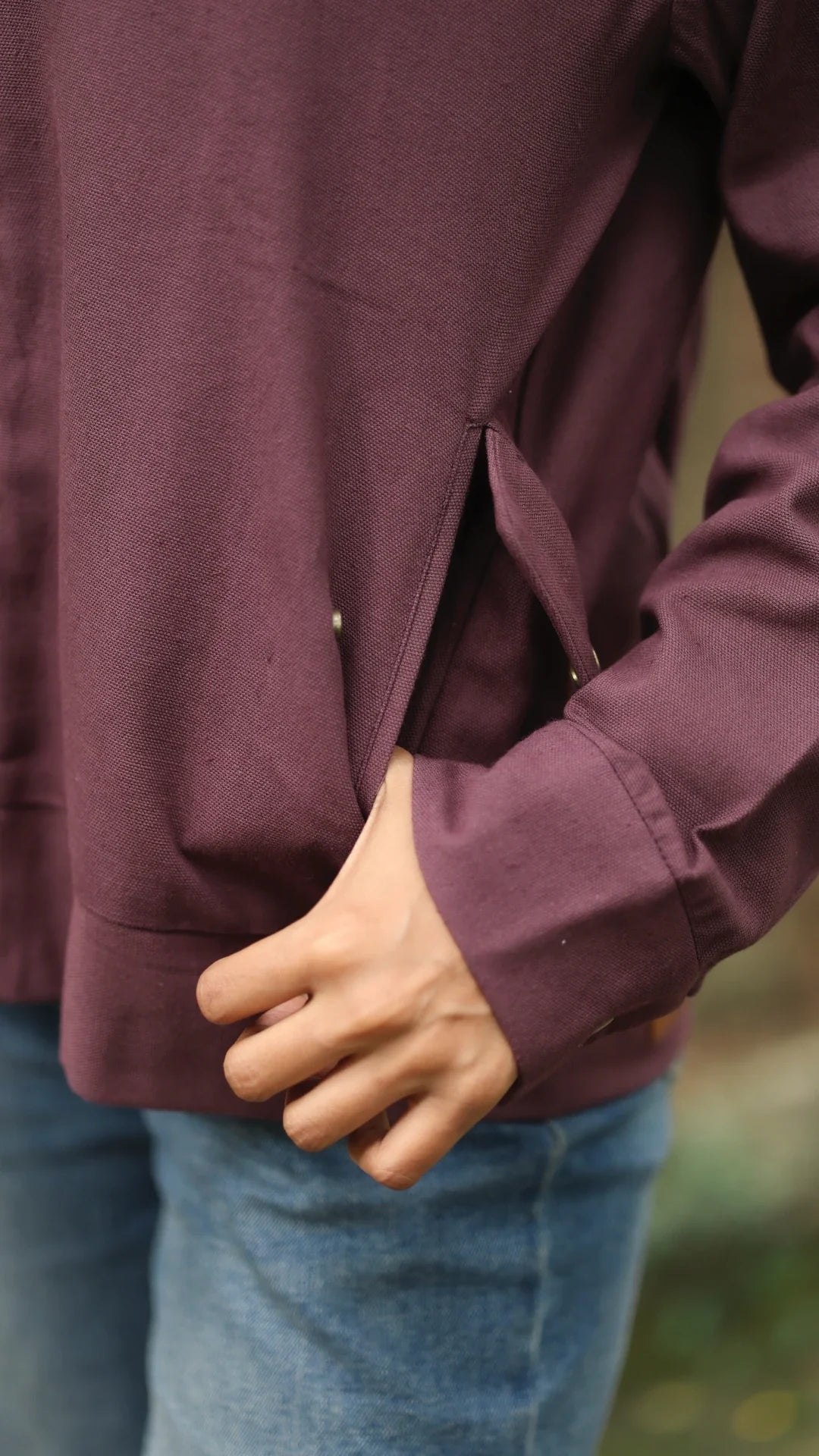 Women's Cotton Canvas Jacket - Orchid Plum