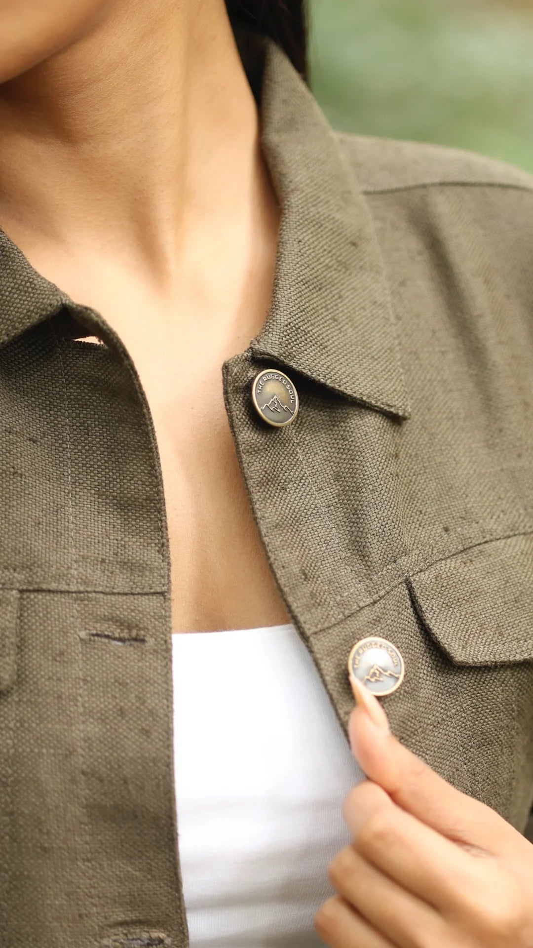 Women's Hemp Trucker - Dark Olive