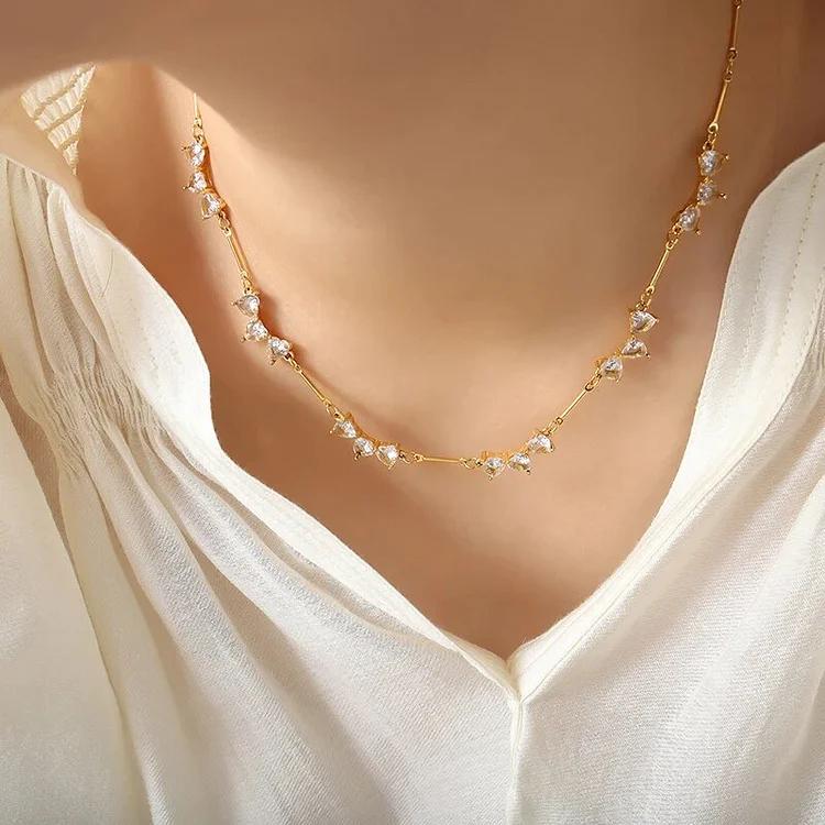 Heart Shaped Chain Necklace